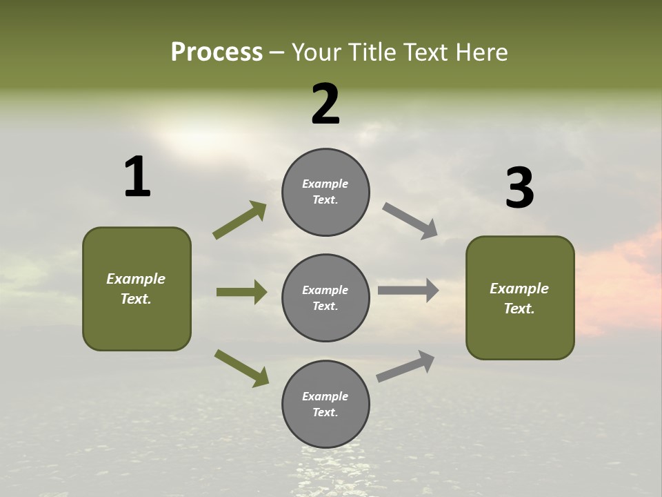Cloudscape Dramatic Forest PowerPoint Template