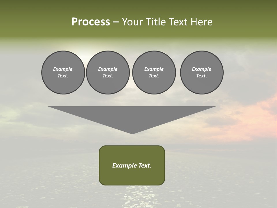 Cloudscape Dramatic Forest PowerPoint Template