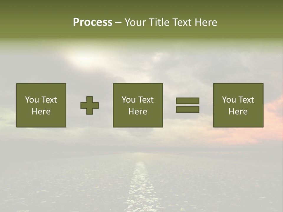 Cloudscape Dramatic Forest PowerPoint Template
