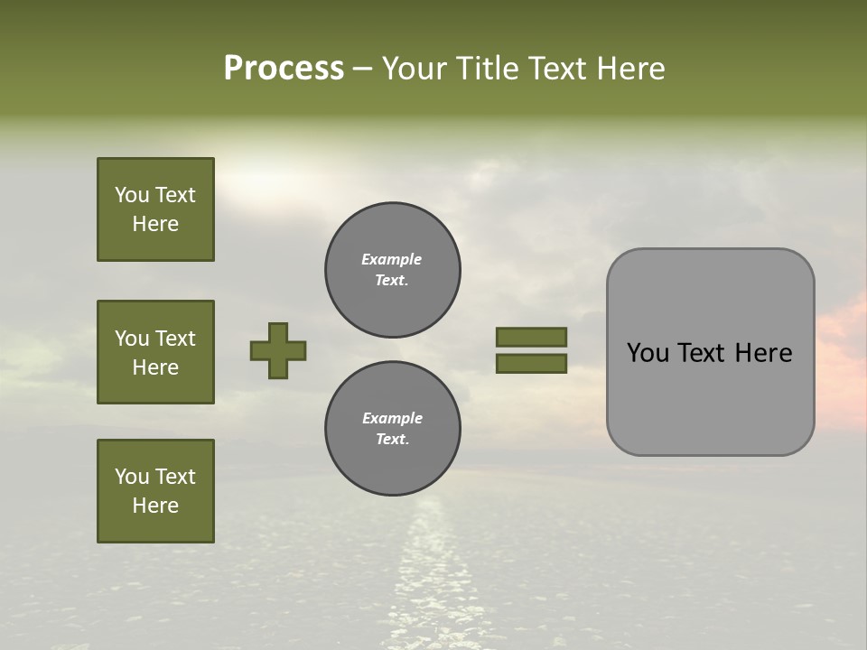 Cloudscape Dramatic Forest PowerPoint Template