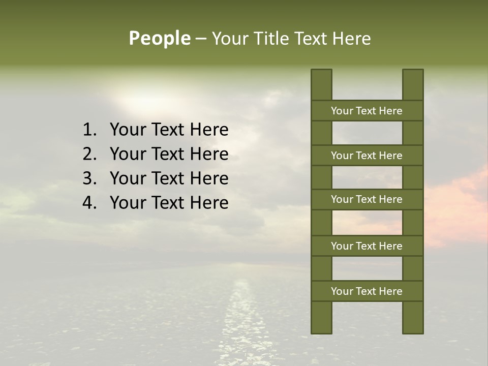 Cloudscape Dramatic Forest PowerPoint Template
