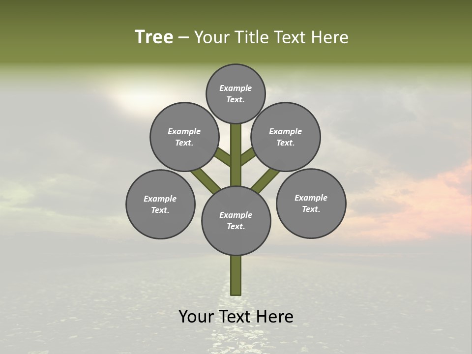 Cloudscape Dramatic Forest PowerPoint Template