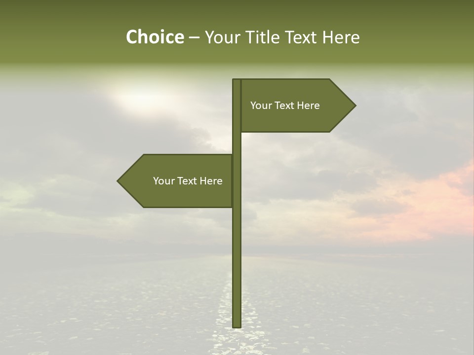 Cloudscape Dramatic Forest PowerPoint Template