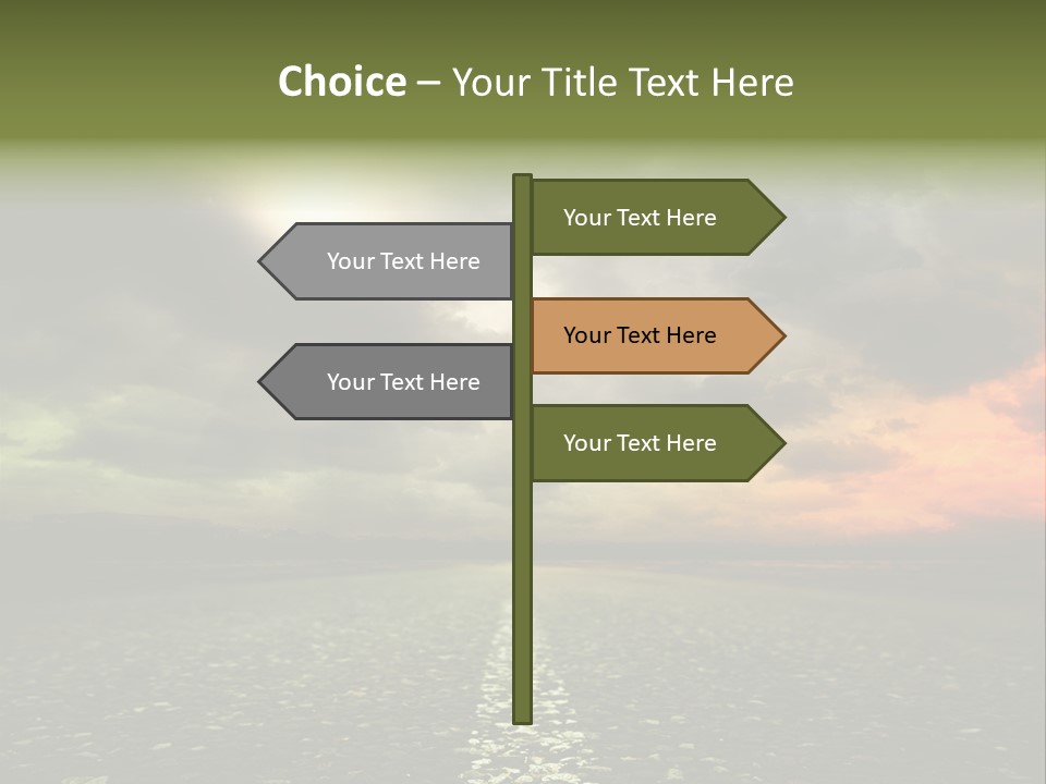 Cloudscape Dramatic Forest PowerPoint Template