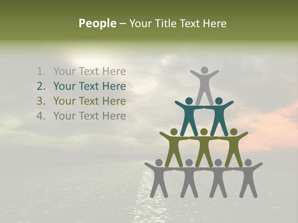 Cloudscape Dramatic Forest PowerPoint Template