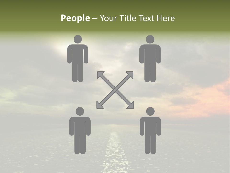 Cloudscape Dramatic Forest PowerPoint Template