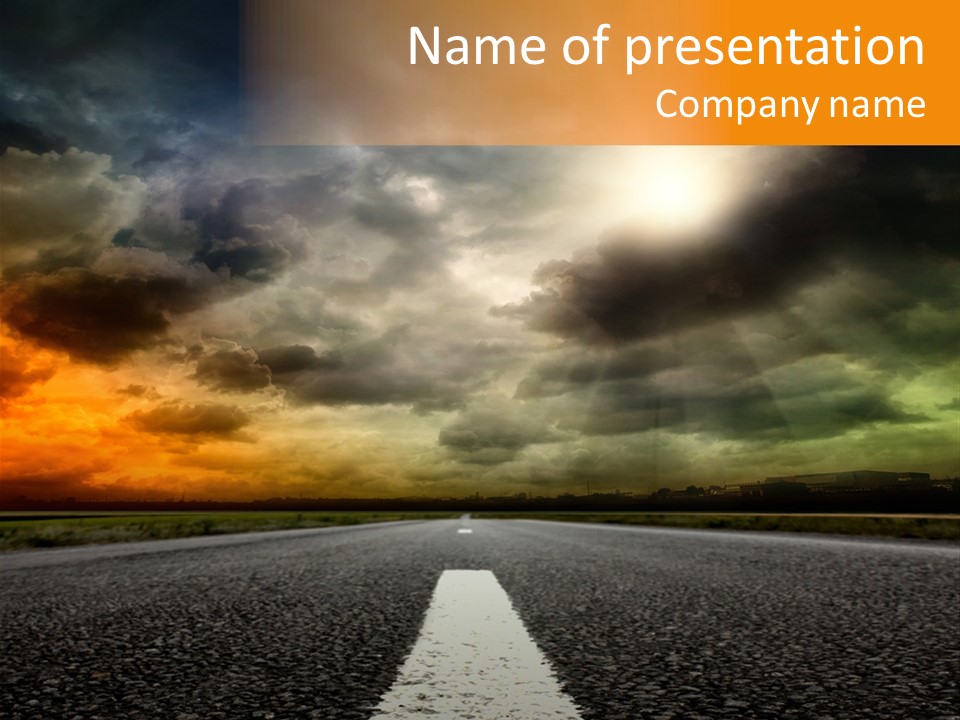 Color Gra Line PowerPoint Template