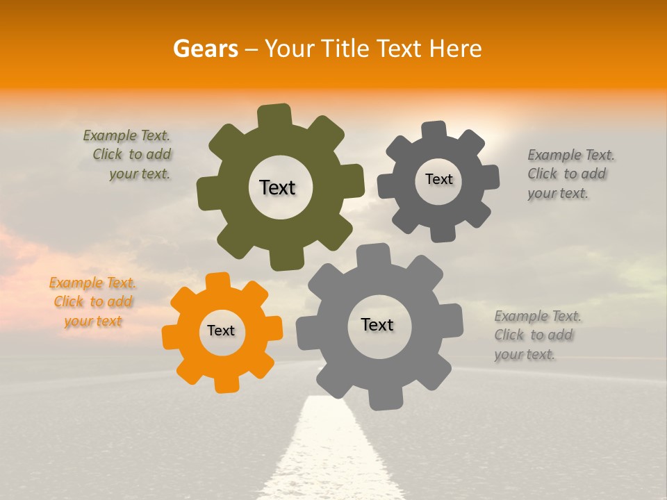 Color Gra Line PowerPoint Template