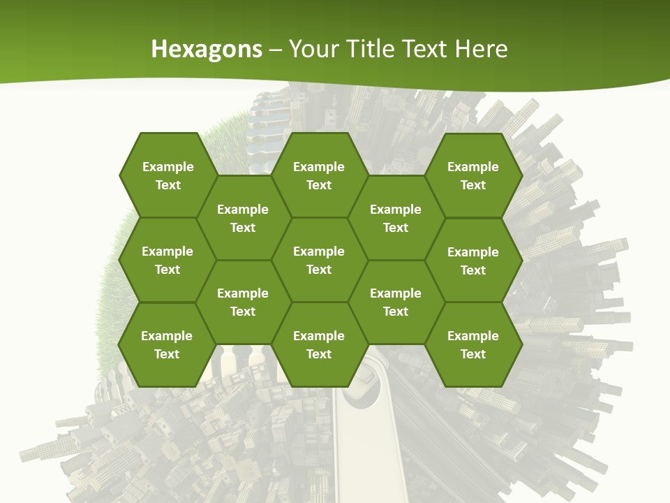 Road Globe Grass PowerPoint Template