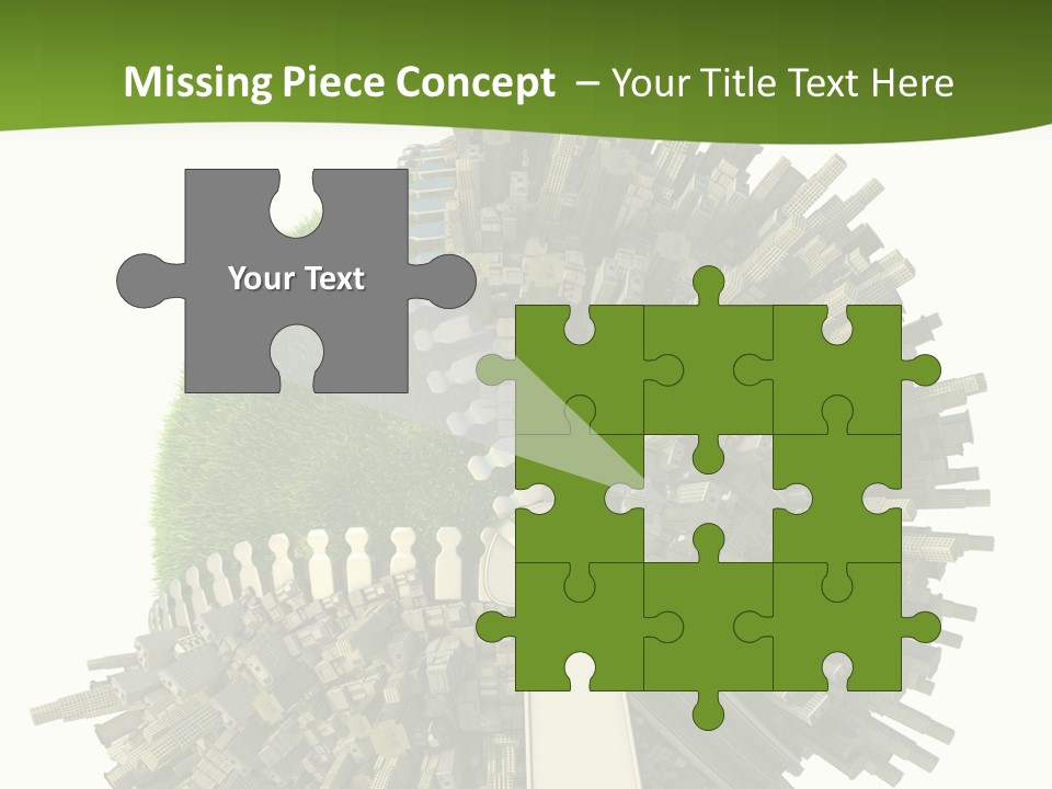 Road Globe Grass PowerPoint Template