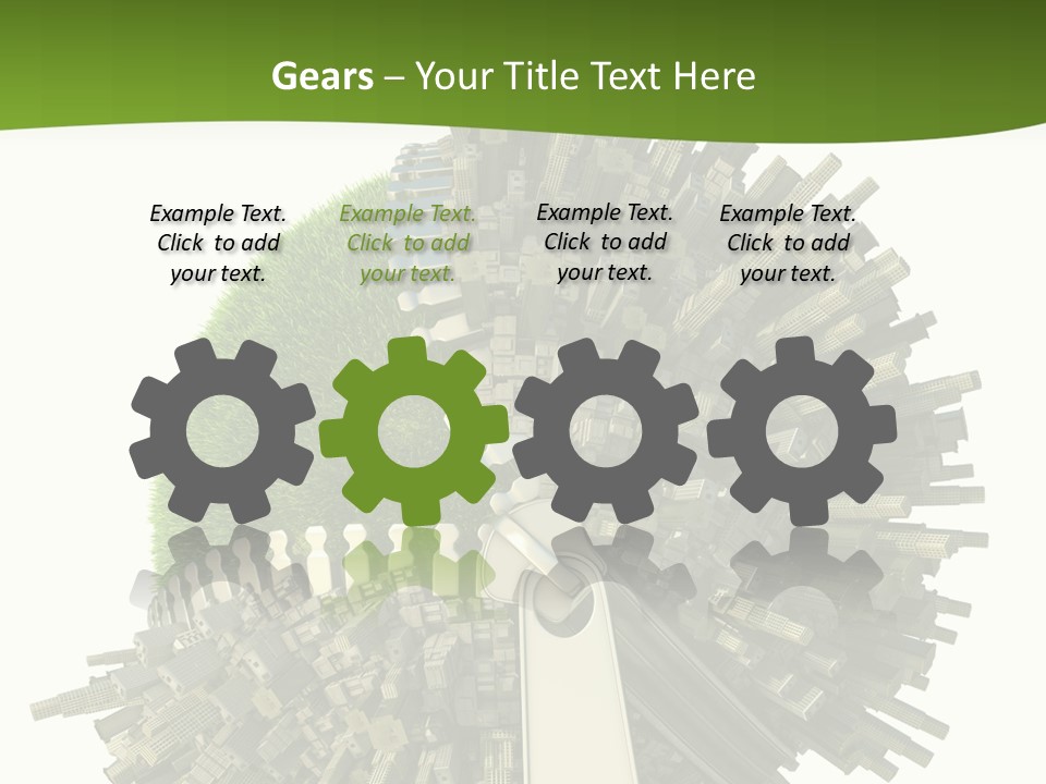 Road Globe Grass PowerPoint Template