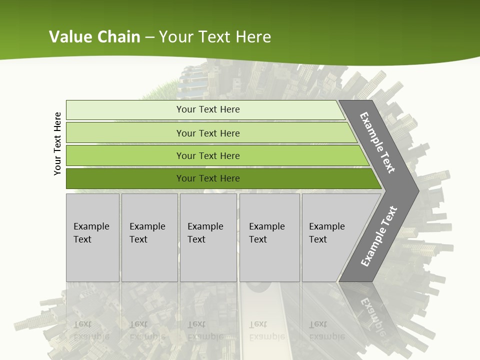 Road Globe Grass PowerPoint Template