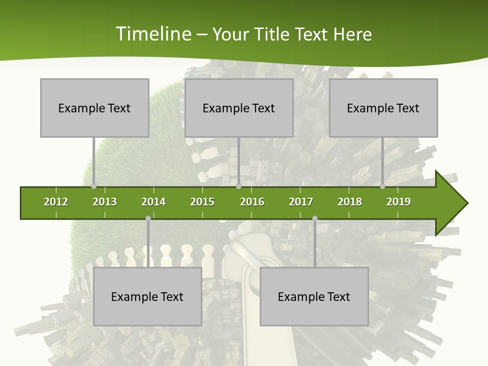 Road Globe Grass PowerPoint Template