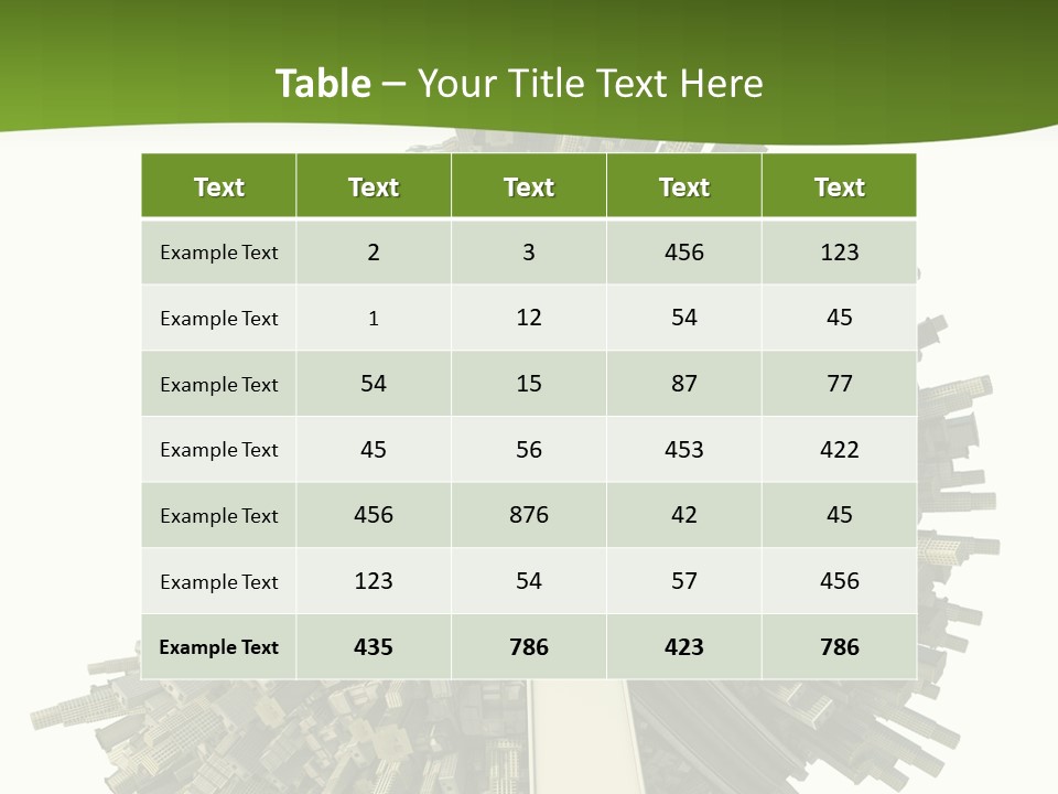 Road Globe Grass PowerPoint Template