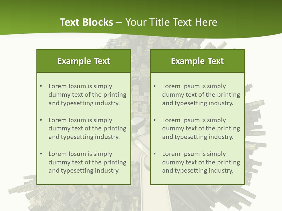 Road Globe Grass PowerPoint Template