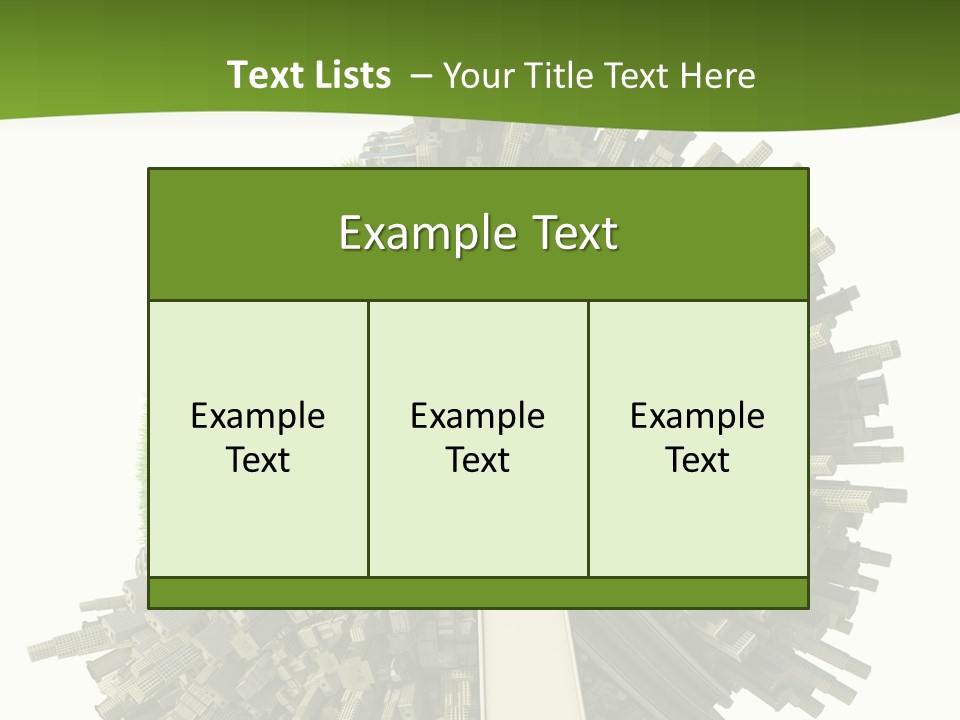 Road Globe Grass PowerPoint Template