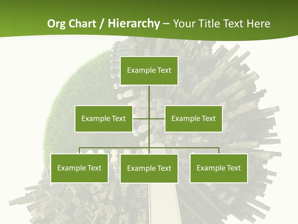 Road Globe Grass PowerPoint Template