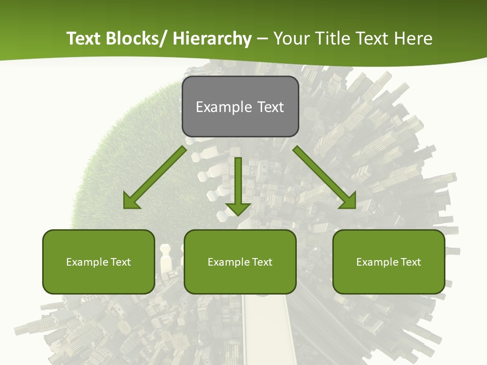Road Globe Grass PowerPoint Template