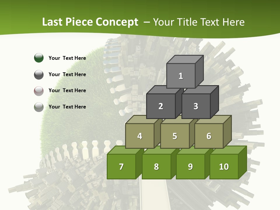 Road Globe Grass PowerPoint Template