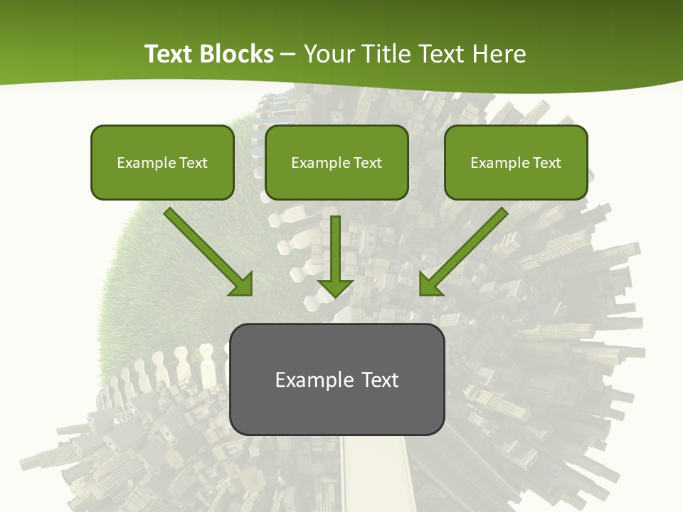 Road Globe Grass PowerPoint Template