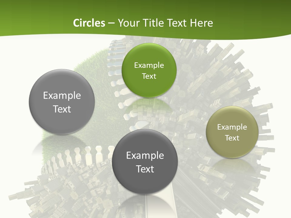 Road Globe Grass PowerPoint Template