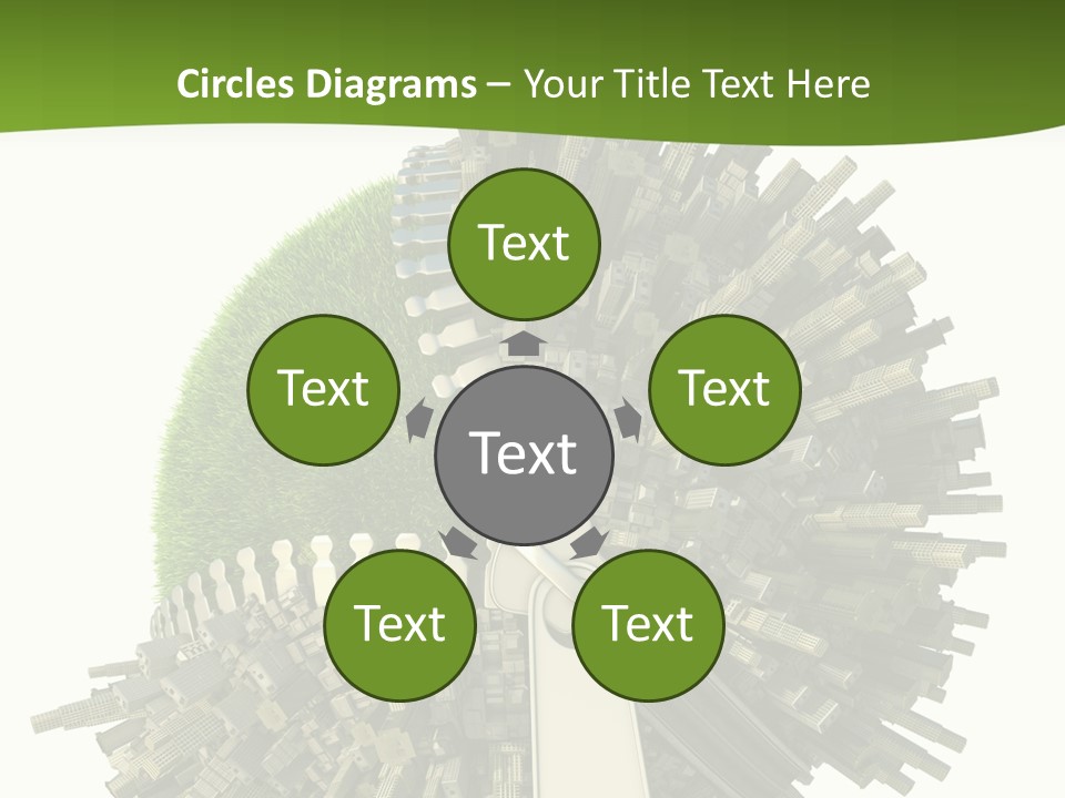 Road Globe Grass PowerPoint Template