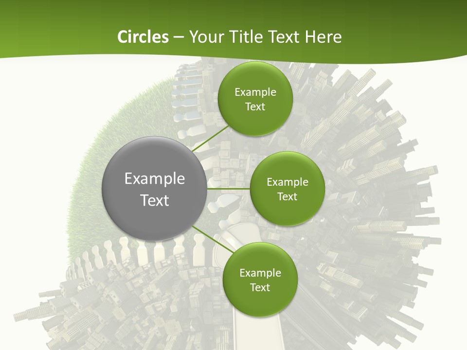 Road Globe Grass PowerPoint Template