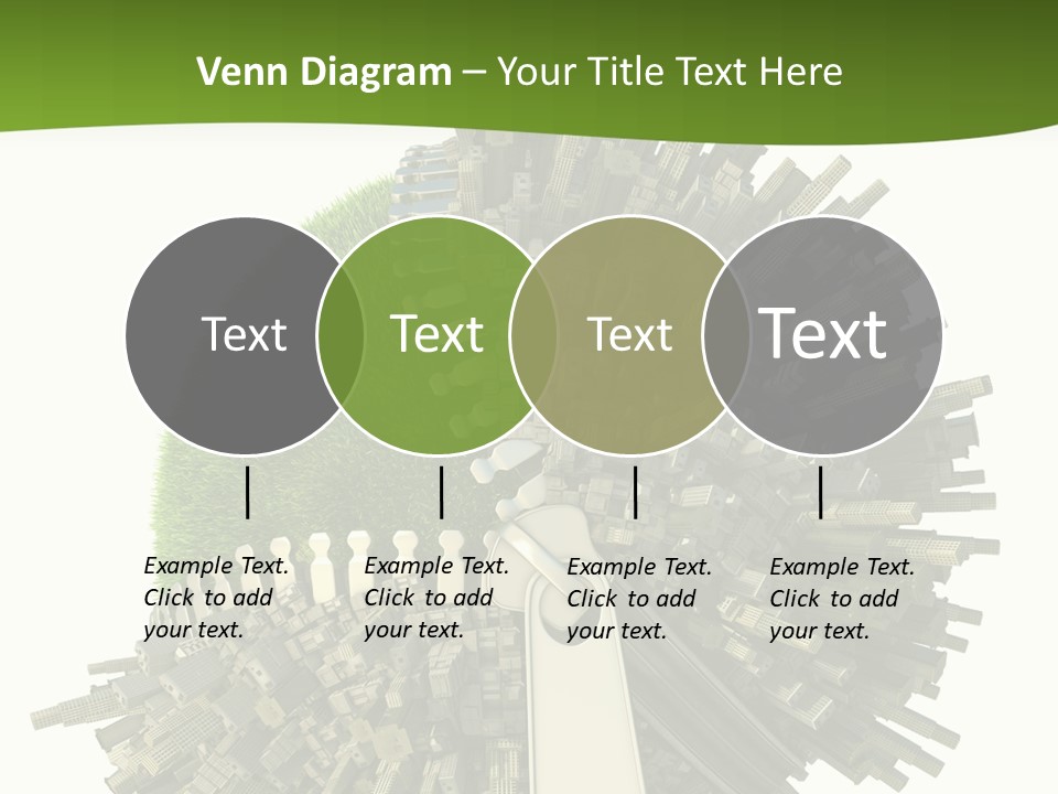 Road Globe Grass PowerPoint Template
