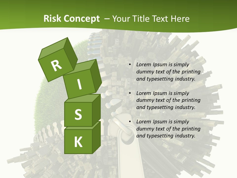 Road Globe Grass PowerPoint Template