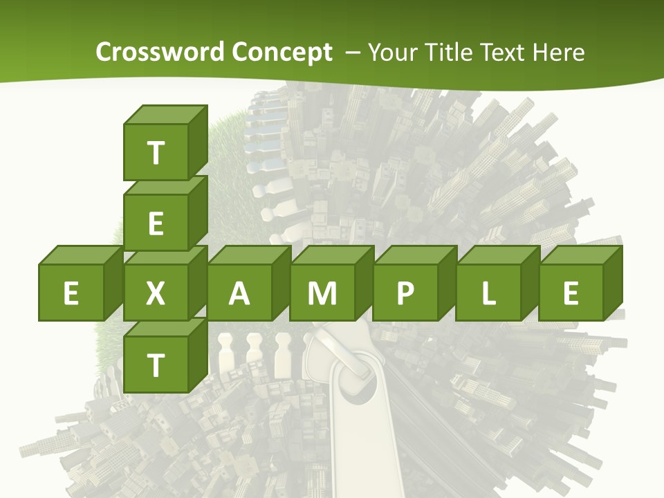 Road Globe Grass PowerPoint Template