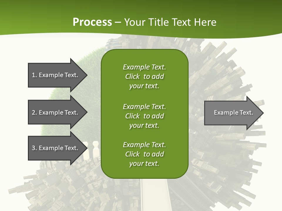 Road Globe Grass PowerPoint Template