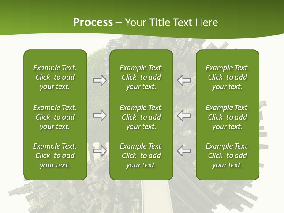 Road Globe Grass PowerPoint Template
