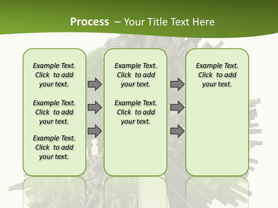 Road Globe Grass PowerPoint Template