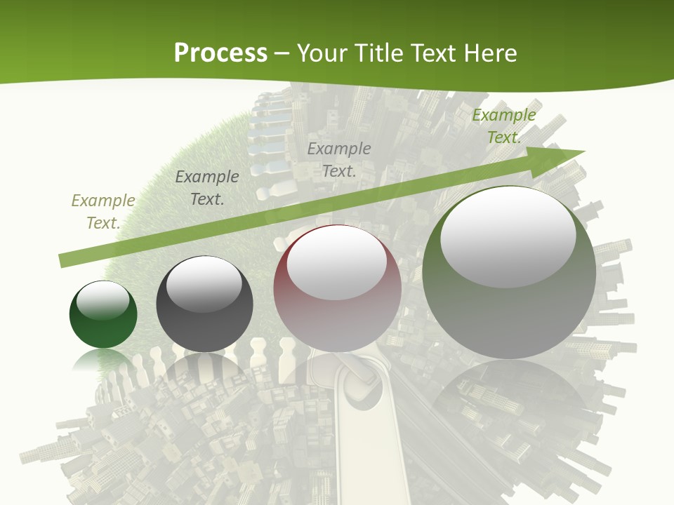 Road Globe Grass PowerPoint Template