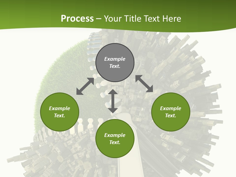Road Globe Grass PowerPoint Template
