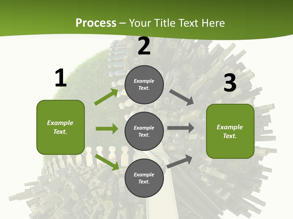 Road Globe Grass PowerPoint Template