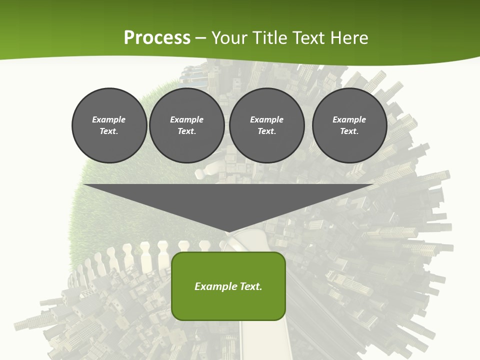 Road Globe Grass PowerPoint Template