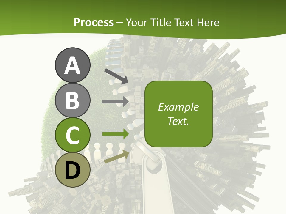 Road Globe Grass PowerPoint Template