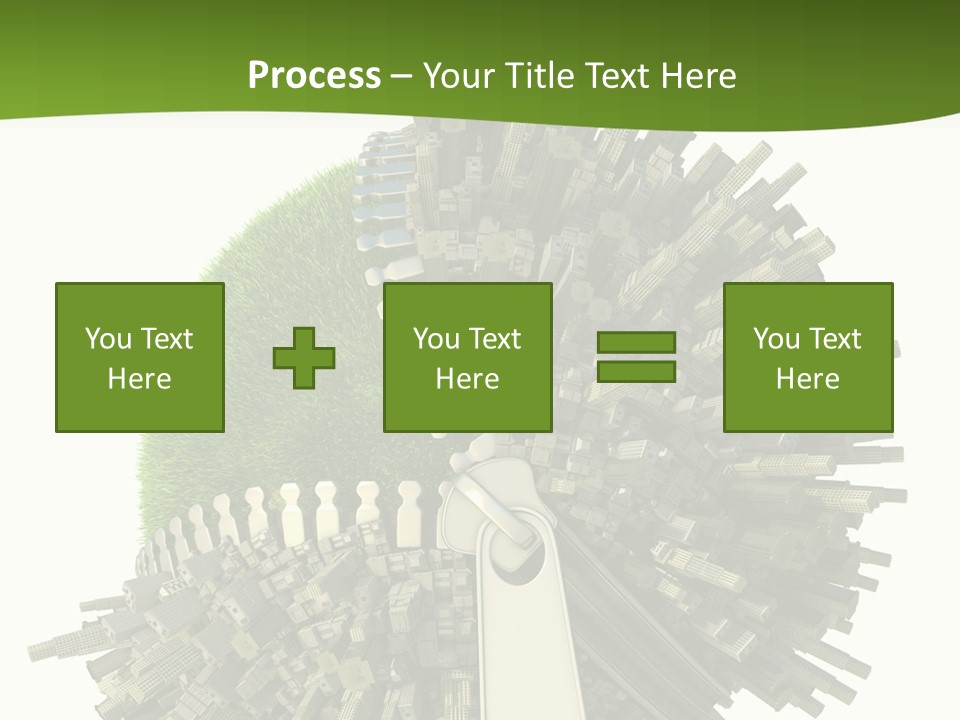 Road Globe Grass PowerPoint Template