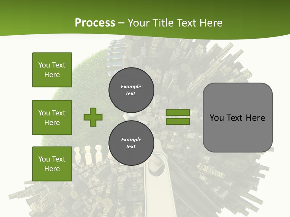 Road Globe Grass PowerPoint Template