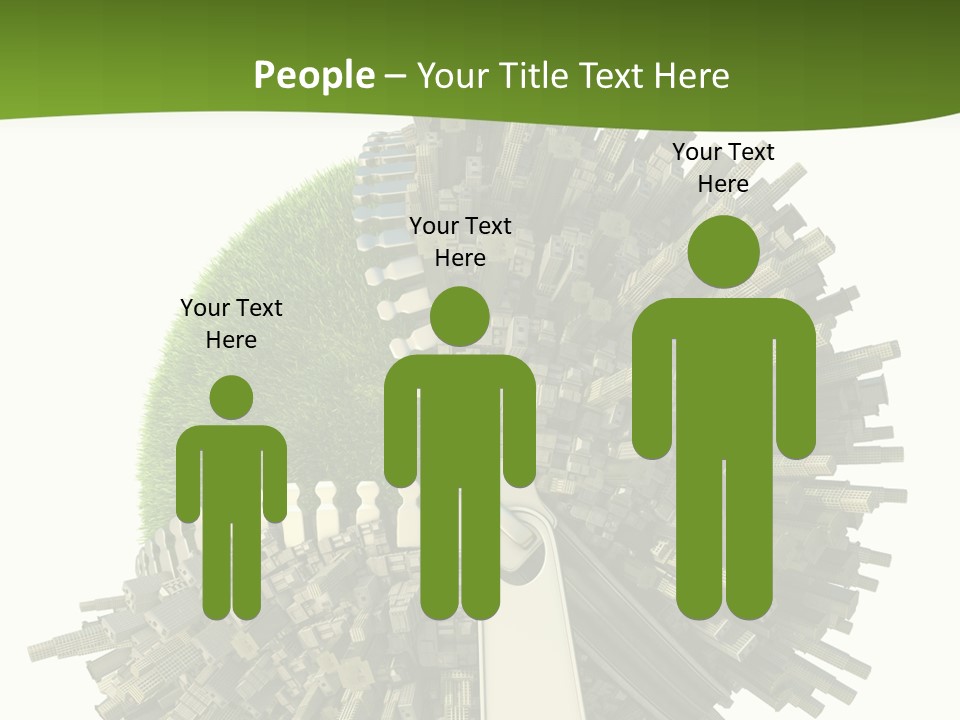 Road Globe Grass PowerPoint Template