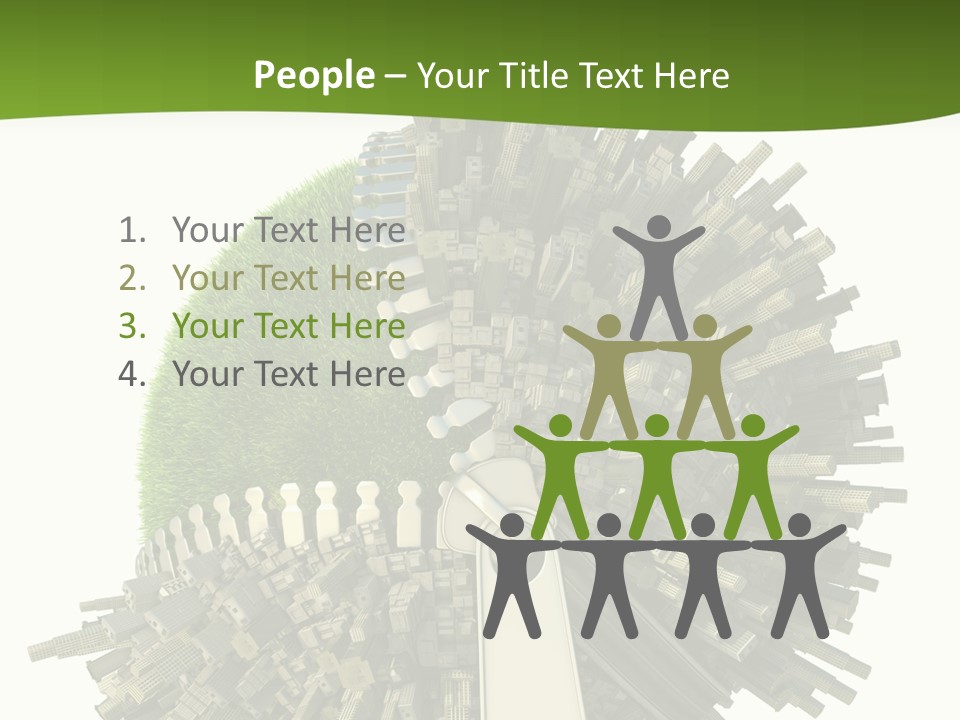 Road Globe Grass PowerPoint Template