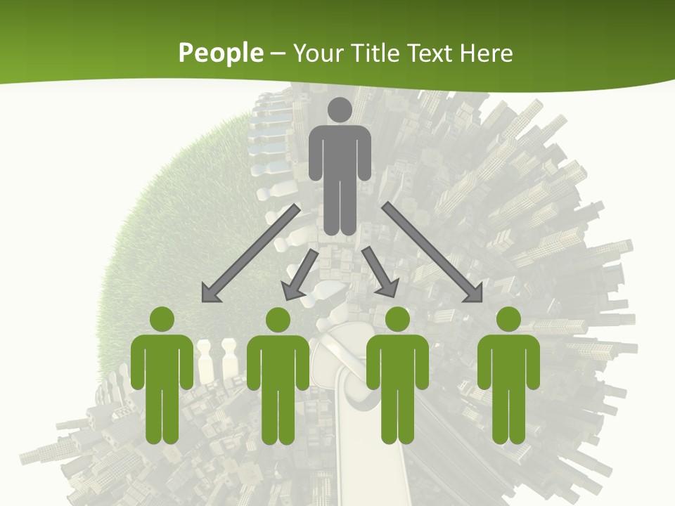 Road Globe Grass PowerPoint Template