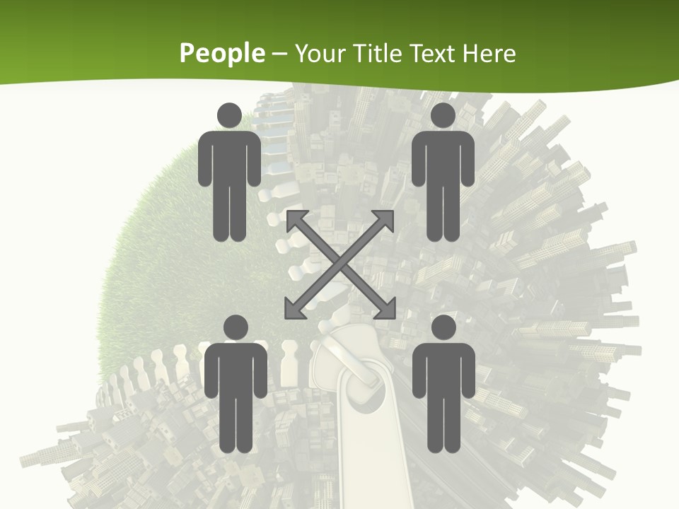 Road Globe Grass PowerPoint Template