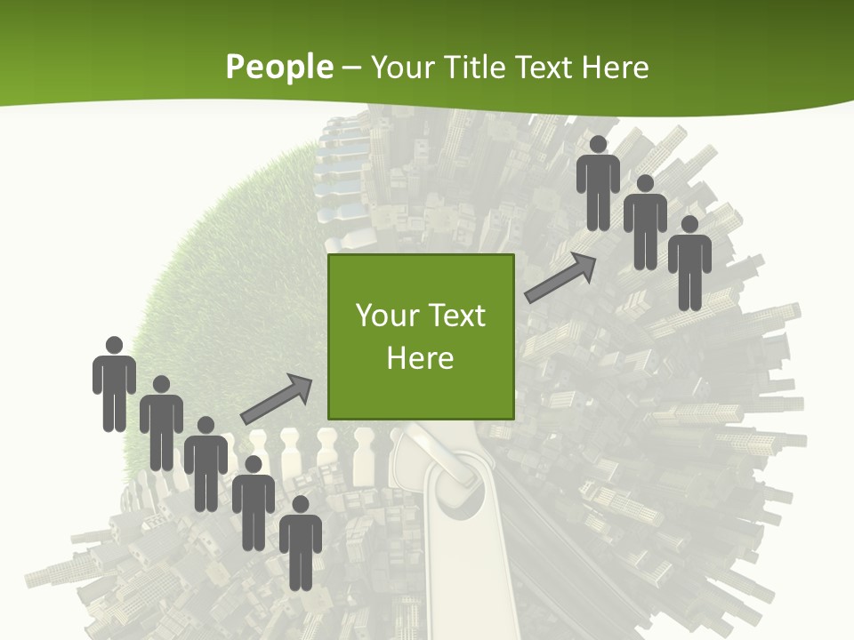 Road Globe Grass PowerPoint Template