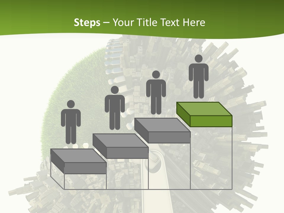 Road Globe Grass PowerPoint Template