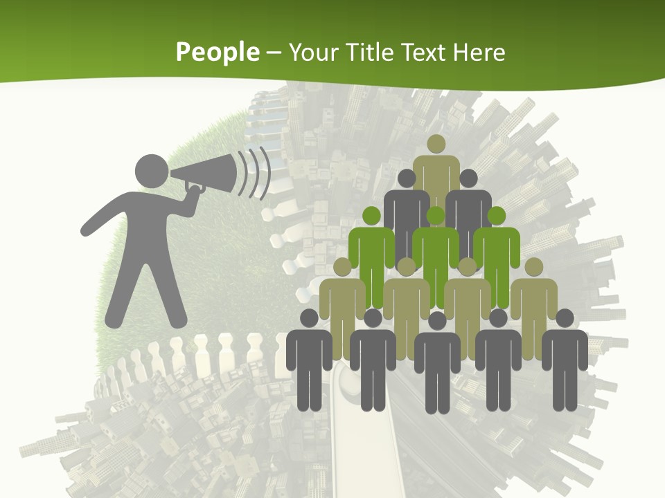 Road Globe Grass PowerPoint Template