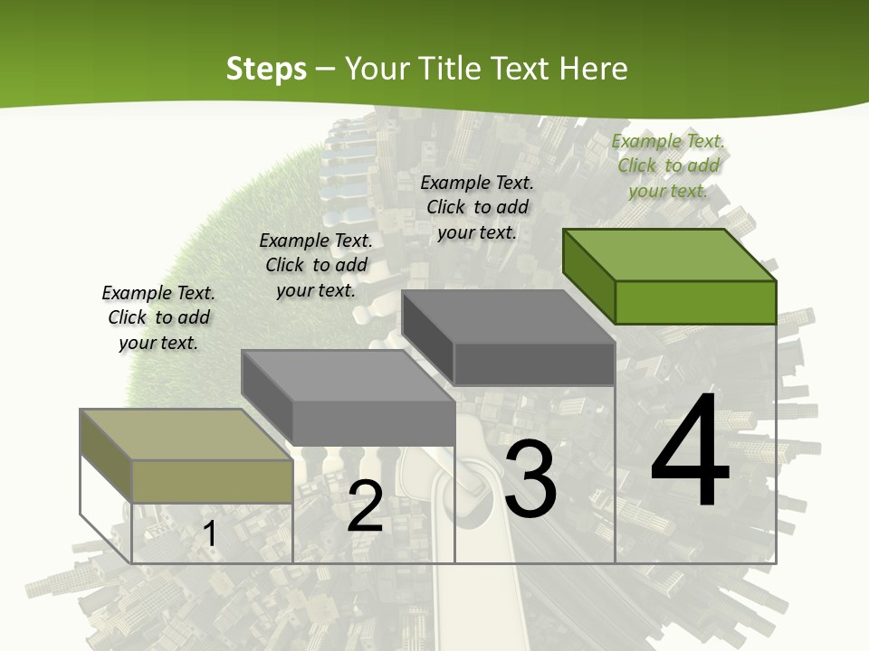 Road Globe Grass PowerPoint Template