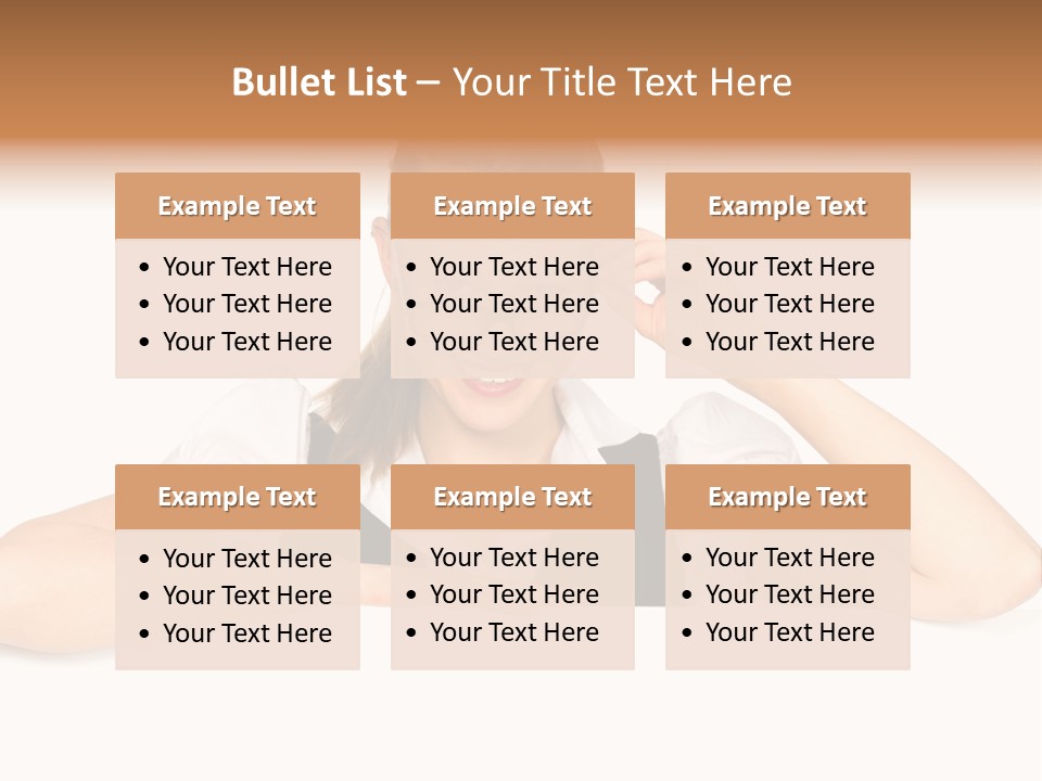 Glasses Businesswoman  PowerPoint Template