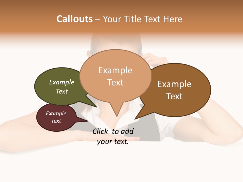 Glasses Businesswoman  PowerPoint Template